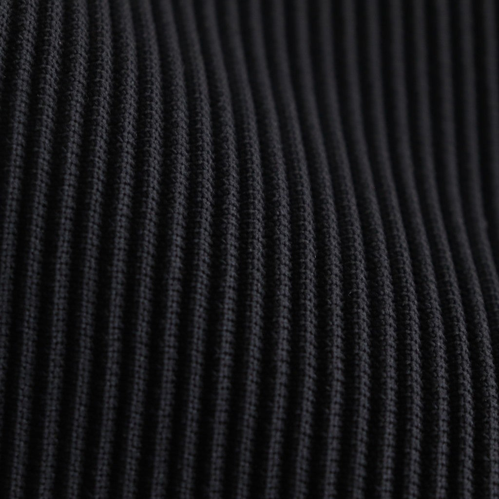 GRADATION PLEATS TWIST SLEEVE ZIP JACKET #BLACK [ST.1126]