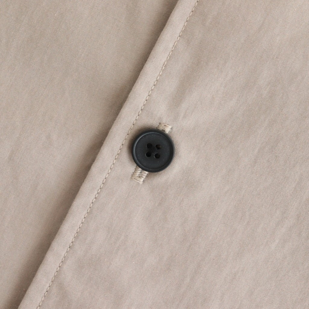 FHFSSH - コットン・ ポリコア タイプライター 半袖シャツ #20 Light Greige [SN_FR0405SH]