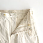 WASHED FINX CHINO ONE-TUCK PANTS #IVORY WHITE [A25SP02FC]