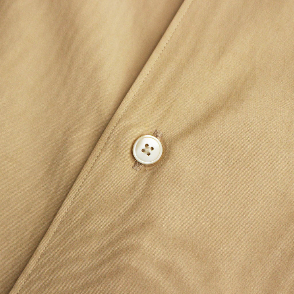 WASHED FINX TWILL SHIRT #LIGHT BROWN [A24SS01TN]