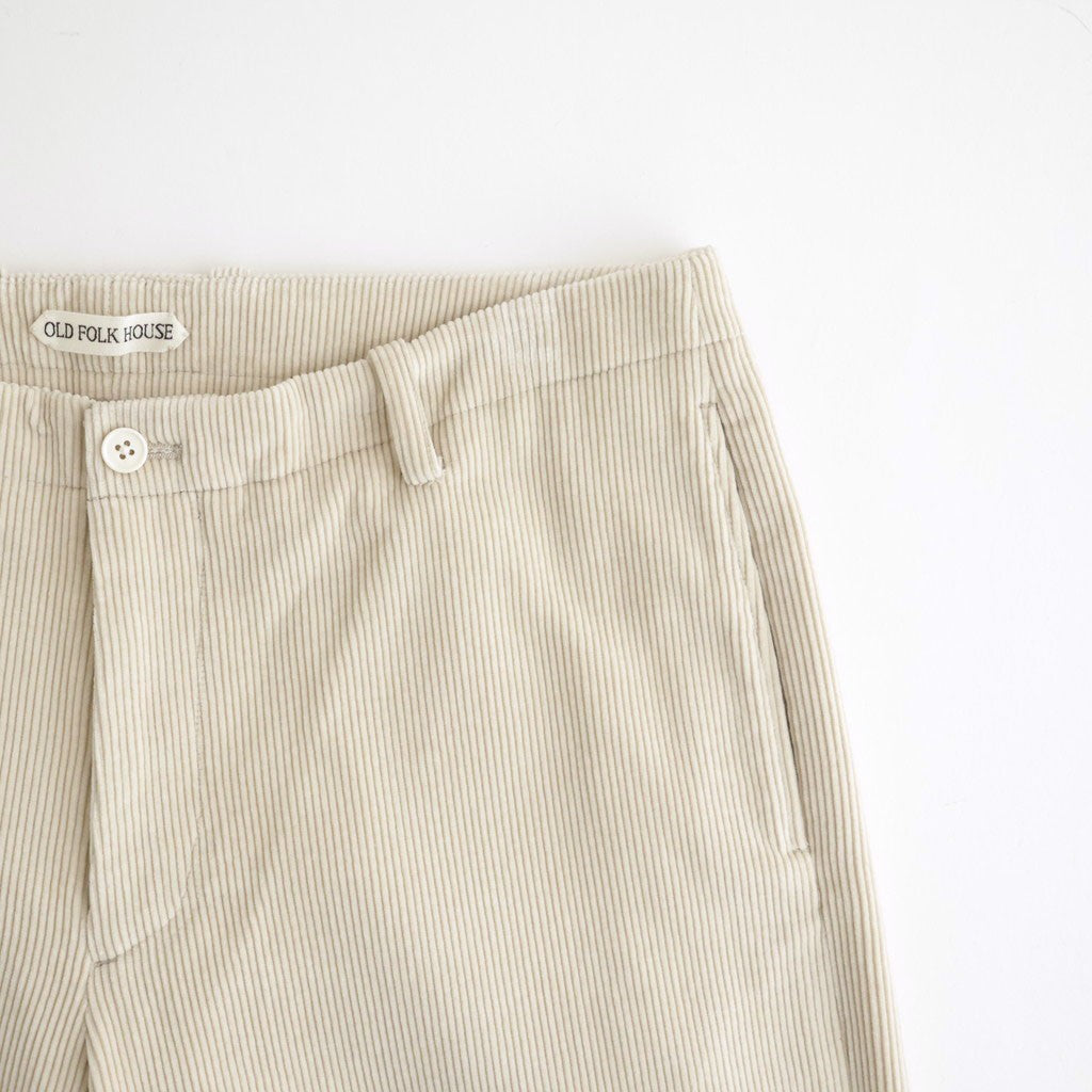 Cotton & Rayon Corduroy Pants #Off-White [OFH011PT11]