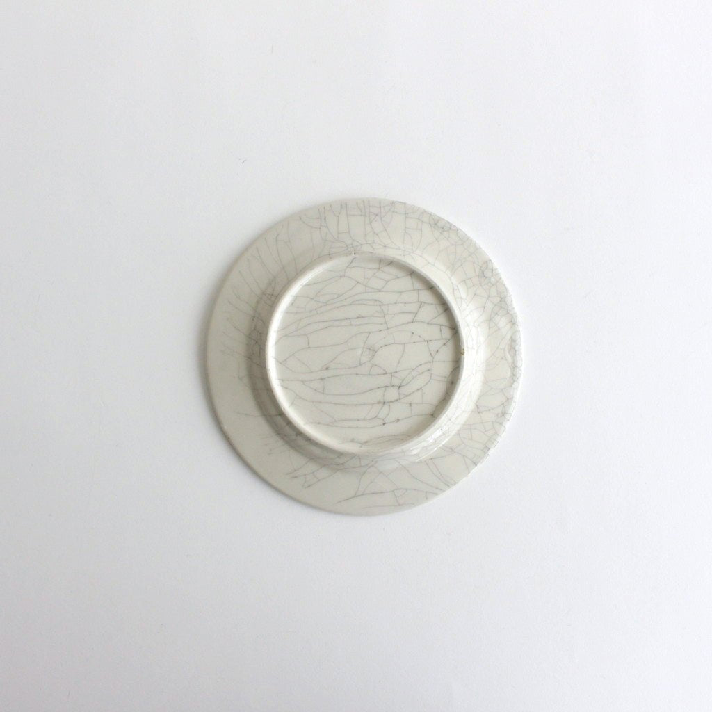 リム皿 貫入 #ターコイズ流し