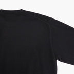 PURE CASHMERE KNIT CREW NECK LS #BLACK [ST.1628]