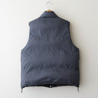 PUFFER REVERSIVLE VEST #BLACK x NAVY [25330203]