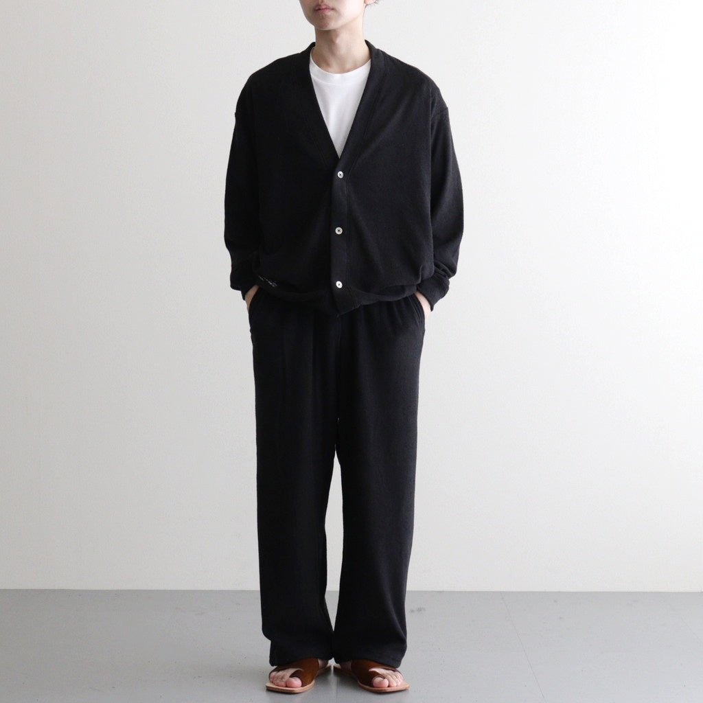 UTILITY PILE CARDIGAN SET-UP #BLACK [FSR253-60211] - ciacura 三重