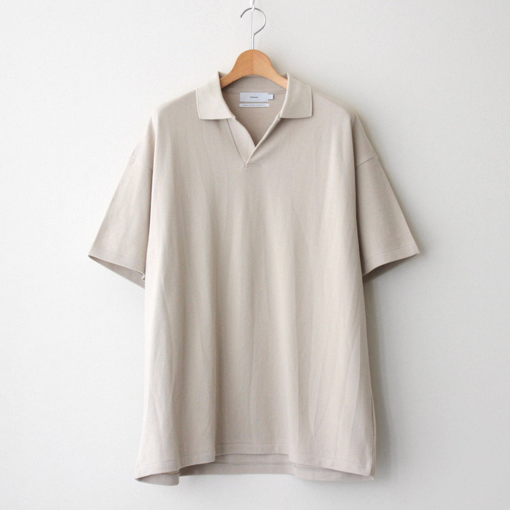 Cotton Pique Jersey S/S Skipper Polo #BEIGE [GU251-70057]