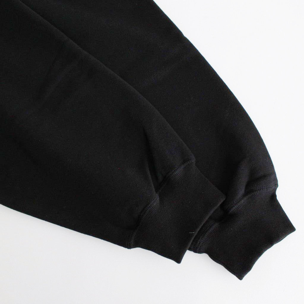 AZUMA Terry Crew Neck Sweat #BLACK [GU253-70240B]