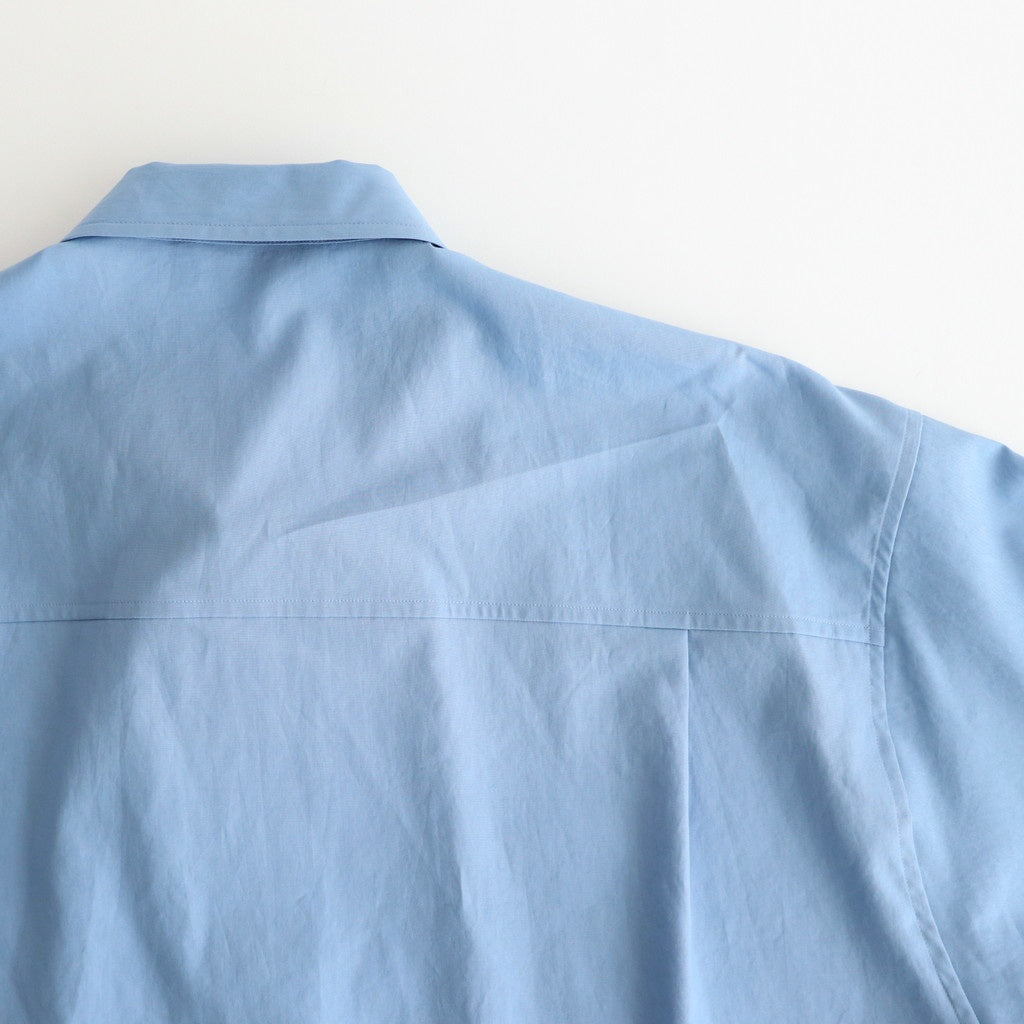 WASHED FINX TWILL BIG SHIRT #BLUE [A25SS02TN]