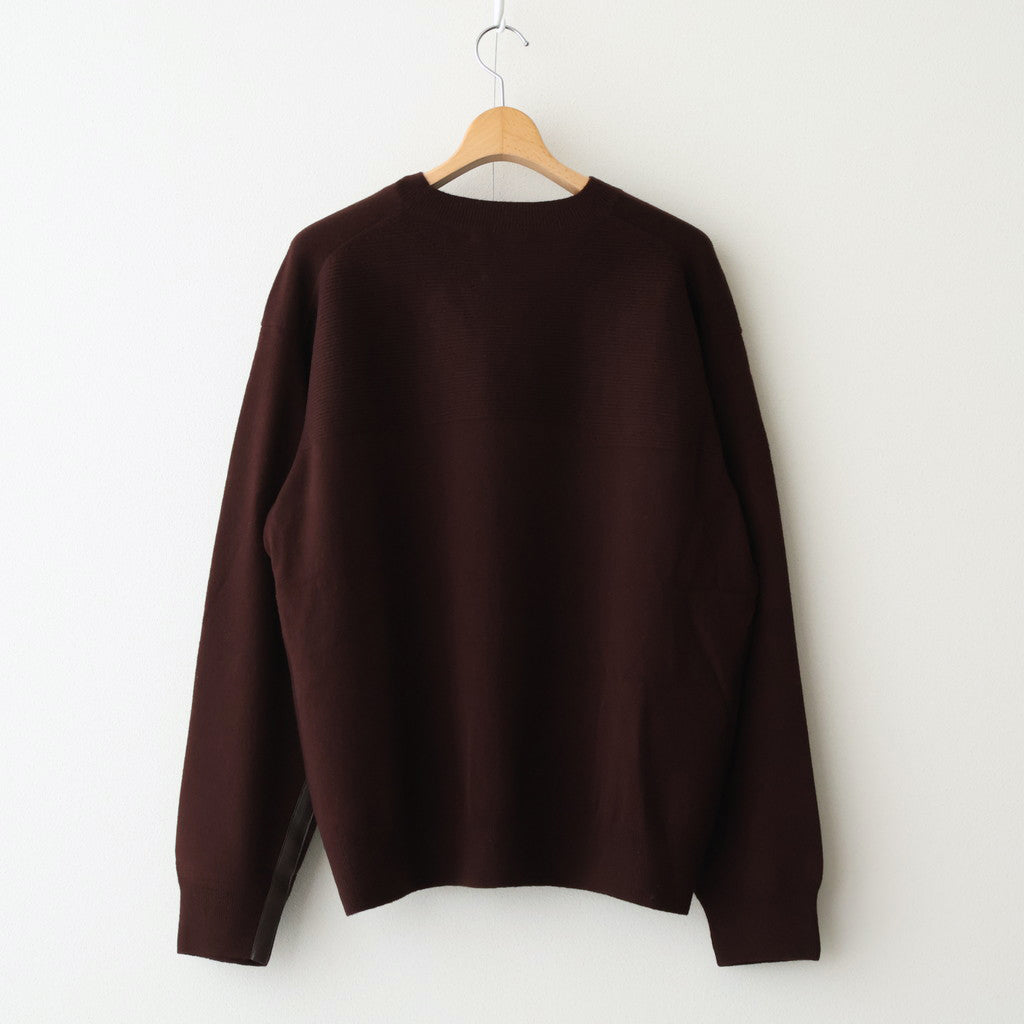 Fine Gauge Crewneck Sweater #BROWN [YK25FW01127S]