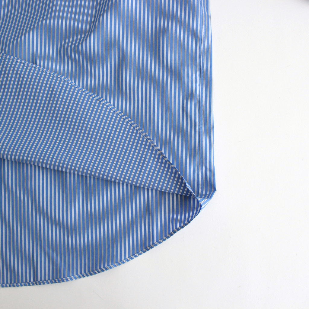 SIDOGRAS L/S Oversized Regular Collar Shirt #BLUE STRIPE [GM252-50010]