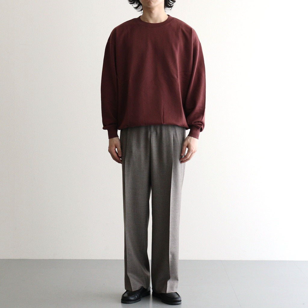 SUPER HIGH GAUGE SWEAT P/O #BURGUNDY [A26AP02CU]