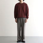 SUPER HIGH GAUGE SWEAT P/O #BURGUNDY [A26AP02CU]
