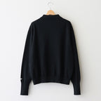 Scape Knit Polo Cardigan #Black [AODFKN305]