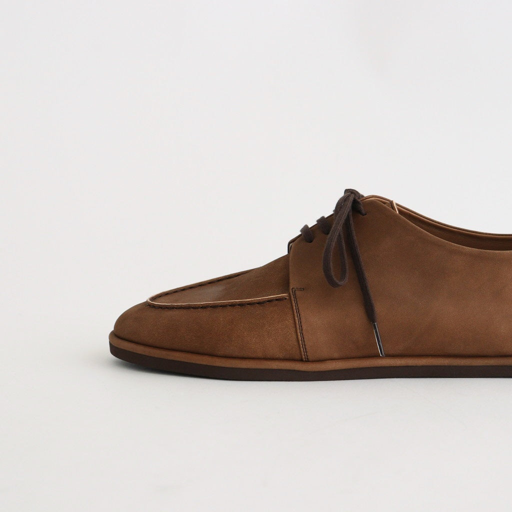 HORSEHIDE LEATHER LACE-UP SHOES #BROWN [A26AS03QD]