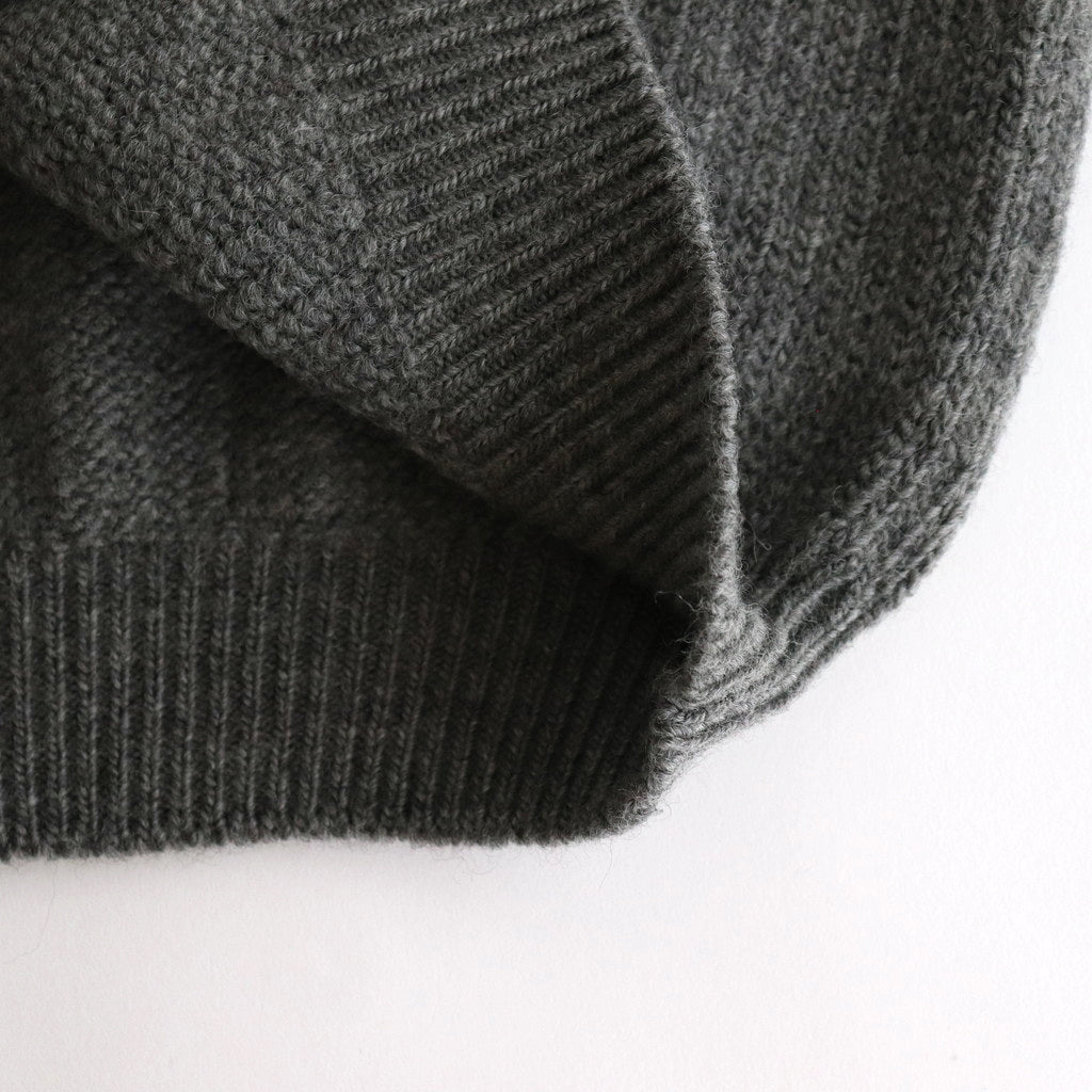 L-G Zip-up Vest #Gray [2403-020]