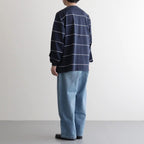 PIN BORDER L/S TEE #NAVY×WHITE [FSC263-70089]