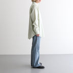 WASHED FINX TWILL SHIRT #LIGHT GREEN [A25SS04TN]