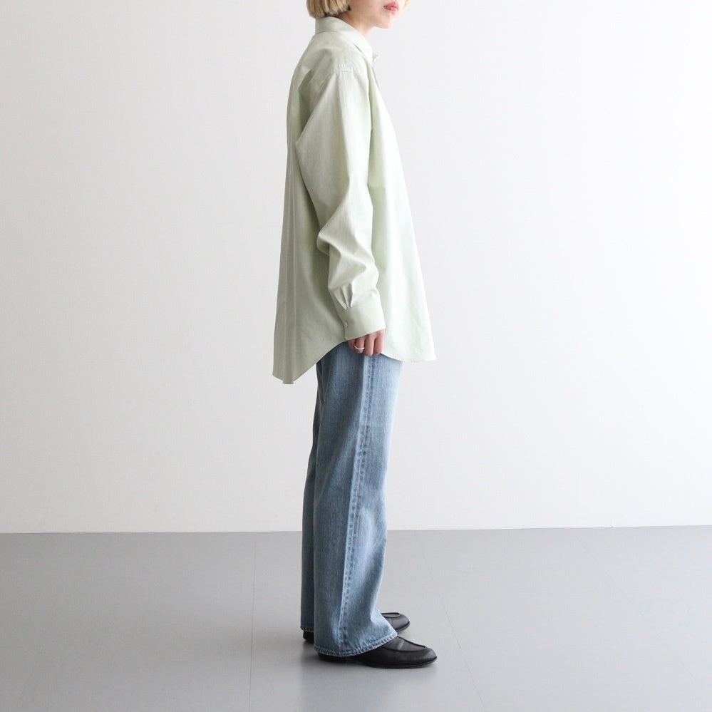 WASHED FINX TWILL SHIRT #LIGHT GREEN [A25SS04TN]