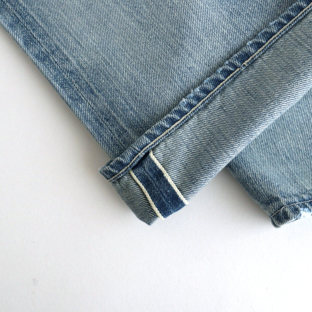 FADED SELVEDGE LIGHT DENIM PANTS #LIGHT INDIGO [A26SP05DE]