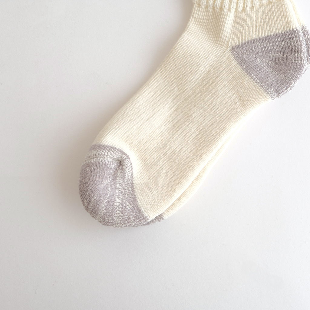 COARSE RIBBED OLDSCHOOL CREW SOCKS #BROWN [R1255-AW25]