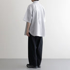 SEERSUCKER S/S B.D SHIRT #WHITE×NAVY [FSC261-50228]