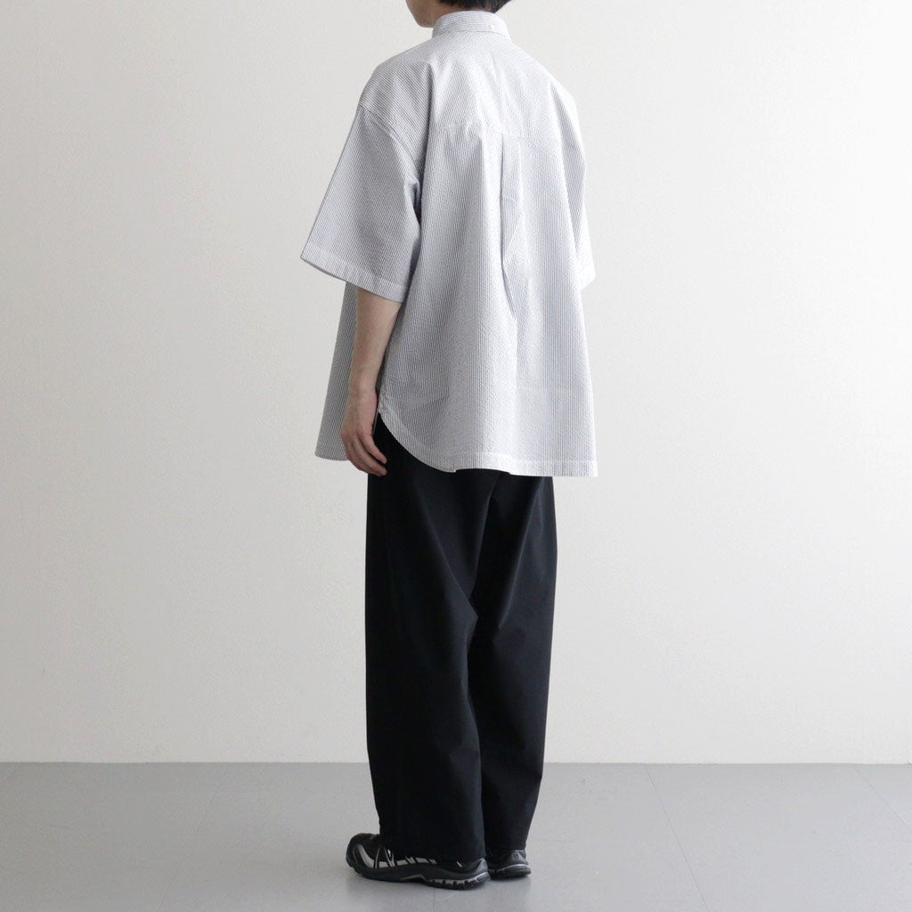 SEERSUCKER S/S B.D SHIRT #WHITE×NAVY [FSC261-50228]