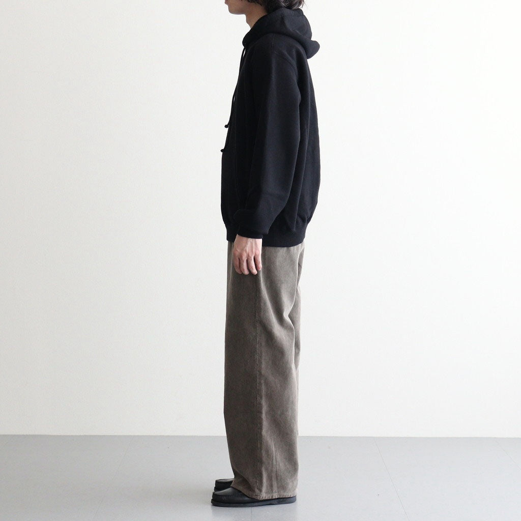 GARMENT-DYED FINX CORDUROY 5P WIDE PANTS #OLIVE BROWN [A26AP02FX]