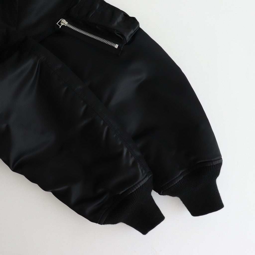 綿ナイロンダブルツイルブルゾン #BLACK [HP-J003-051]