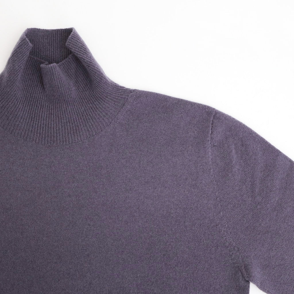 Wool Cashmere Turtle Knit #S/BLU [12520537]