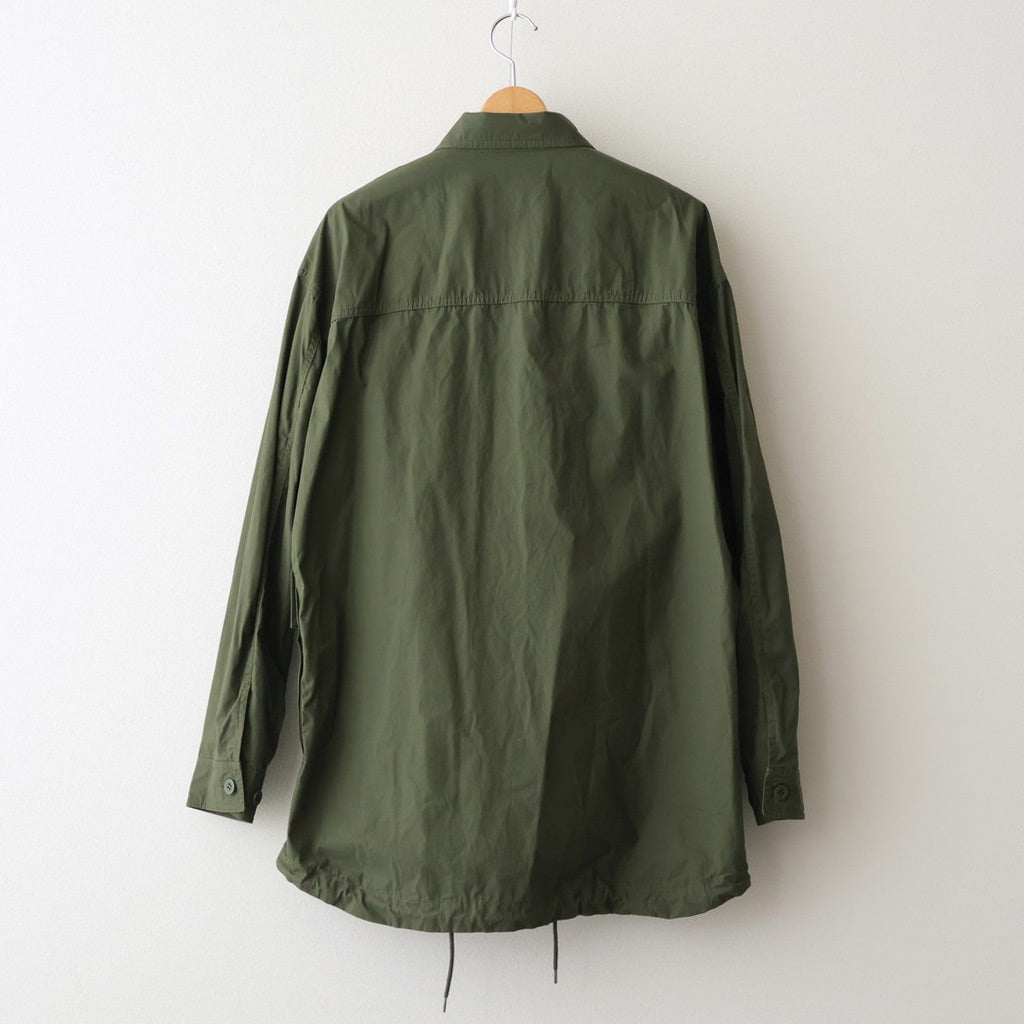 綿ウェザー 製品洗シャツジャケット #KHAKI [HP-B024-051]