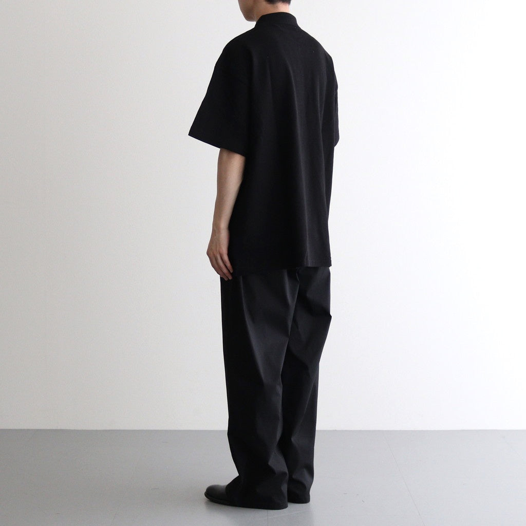 Cotton Pique Jersey S/S Skipper Polo #BLACK [GU251-70057
