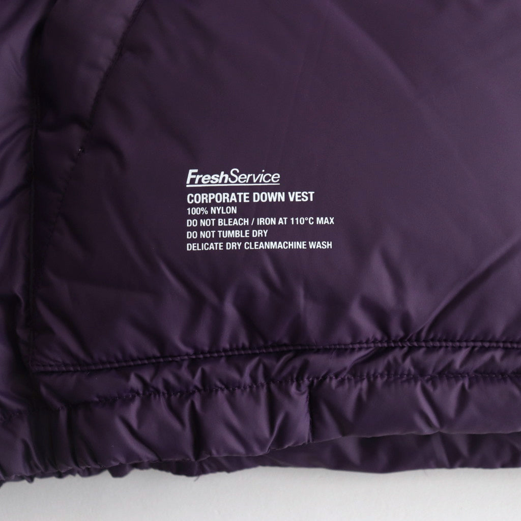 CORPORATE DOWN VEST #PURPLE [FSW-23-DW_173]