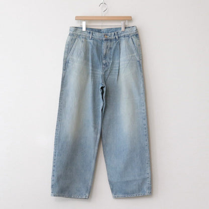 Selvage Denim Two Tuck Pants #INDIGO LIGHT FADE [GU251-40188LB]