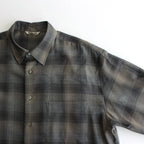 SUPER LIGHT WOOL CHECK SHIRT #CHARCOAL GRAY CHECK [A24AS01LC]