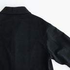SUPER FINE WOOL MOSSER SHAWL COLLAR COAT #BLACK [A26AC02WM]