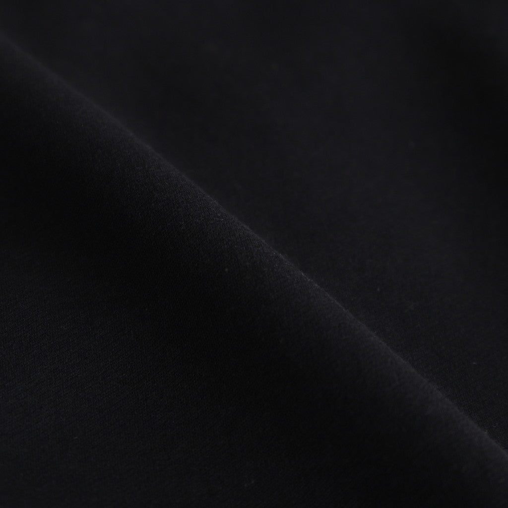ELASTIC HIGH GAUGE SWEAT HALF ZIP P/O #INK BLACK [A26SP01NU]