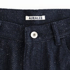 SILK NEP DENIM 5P WIDE PANTS #DARK NAVY [A26AP02SD]