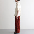 HIGH GAUGE TUSSAH SILK KNIT SKIPPER POLO #IVORY [A26SP02SJ]