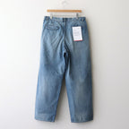 Selvage Denim Two Tuck Pants #INDIGO_LIGHT FADE [GU253-40061LB]
