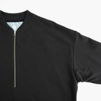 ハーフZipスウェットPO #BLACK [D226-T11101]