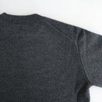 Suede Leather Elbow Patch Sweater #TOP GRAY [YK25FW01108S]
