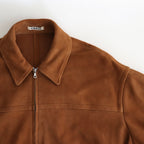 LAMB SUEDE ZIP BLOUSON #CAMEL [A25SB01GS]