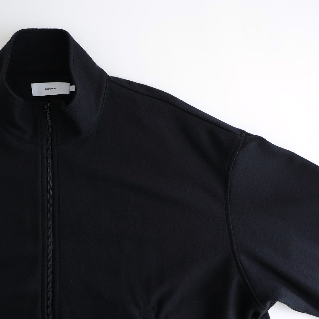 Wool Smooth Flannel Track Blouson #BLACK [GU253-30220B]