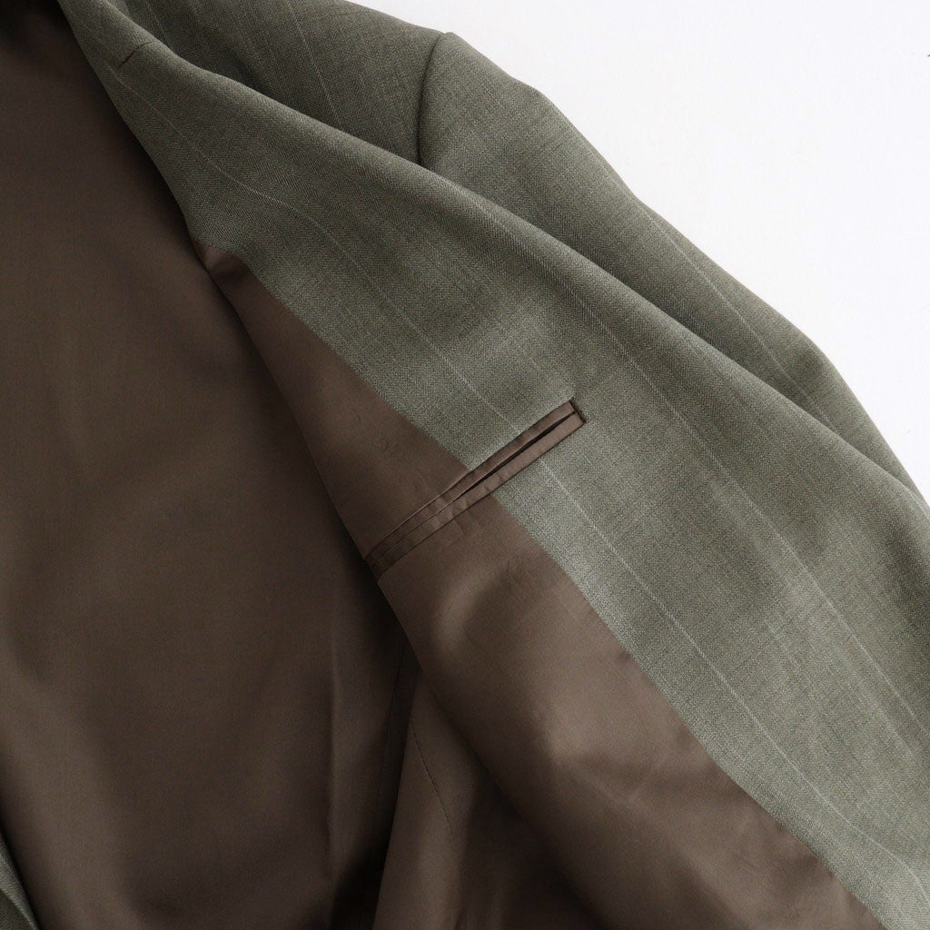 BLUEFACED WOOL JACKET #OLIVE GRAY STRIPE [A26AJ03BS]
