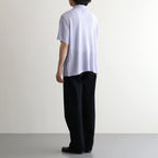 COTTON SHEER KNIT OPEN COLLAR SHIRT #LAVENDER [YK25SS0964S]