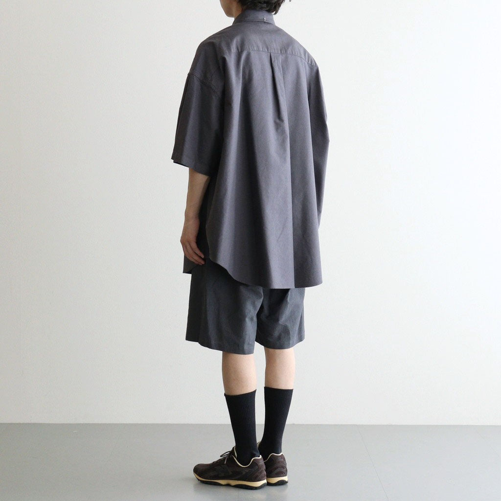 Oxford S/S Oversized B.D Shirt #GRAY [GM261-50025B]