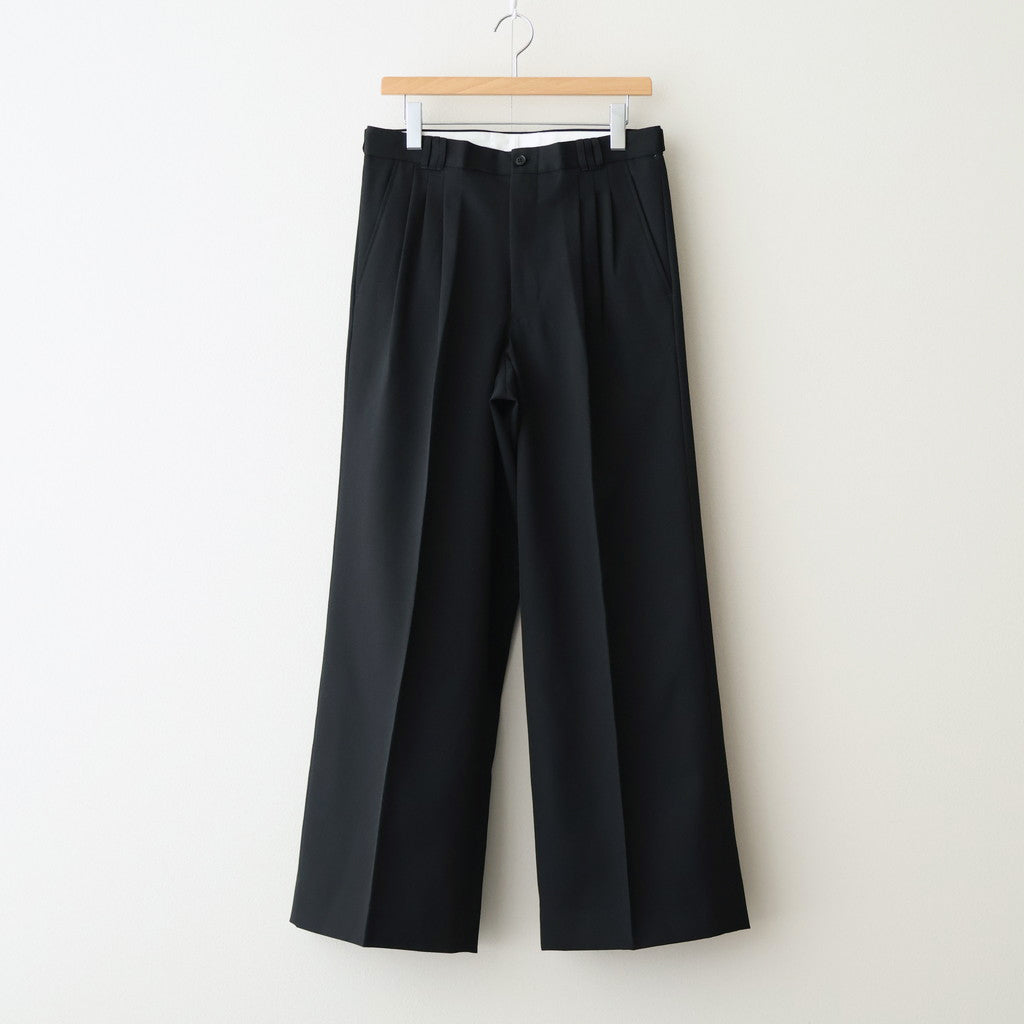3pleated Wide-leg Trousers #BLACK [YK25FW01051P]