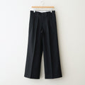 3pleated Wide-leg Trousers #BLACK [YK25FW01051P]