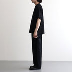 Denim Wide Straight Pants #BLACK [YK26SS01294P]
