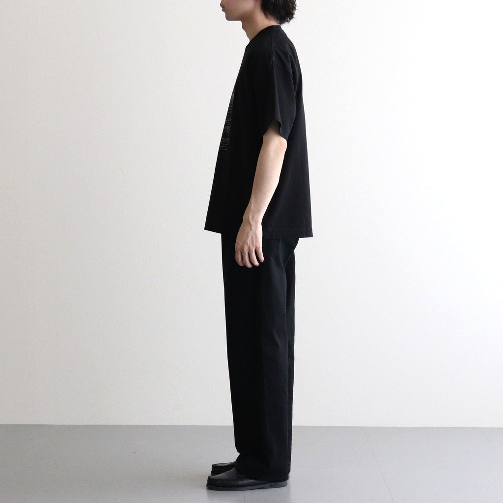 Denim Wide Straight Pants #BLACK [YK26SS01294P]